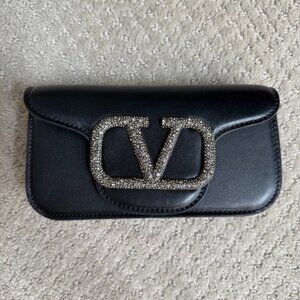Clutch/Crossbody Handbag in Black